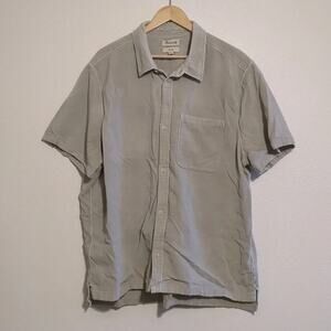 Madewell easy fit button down men's shirt gray XXL